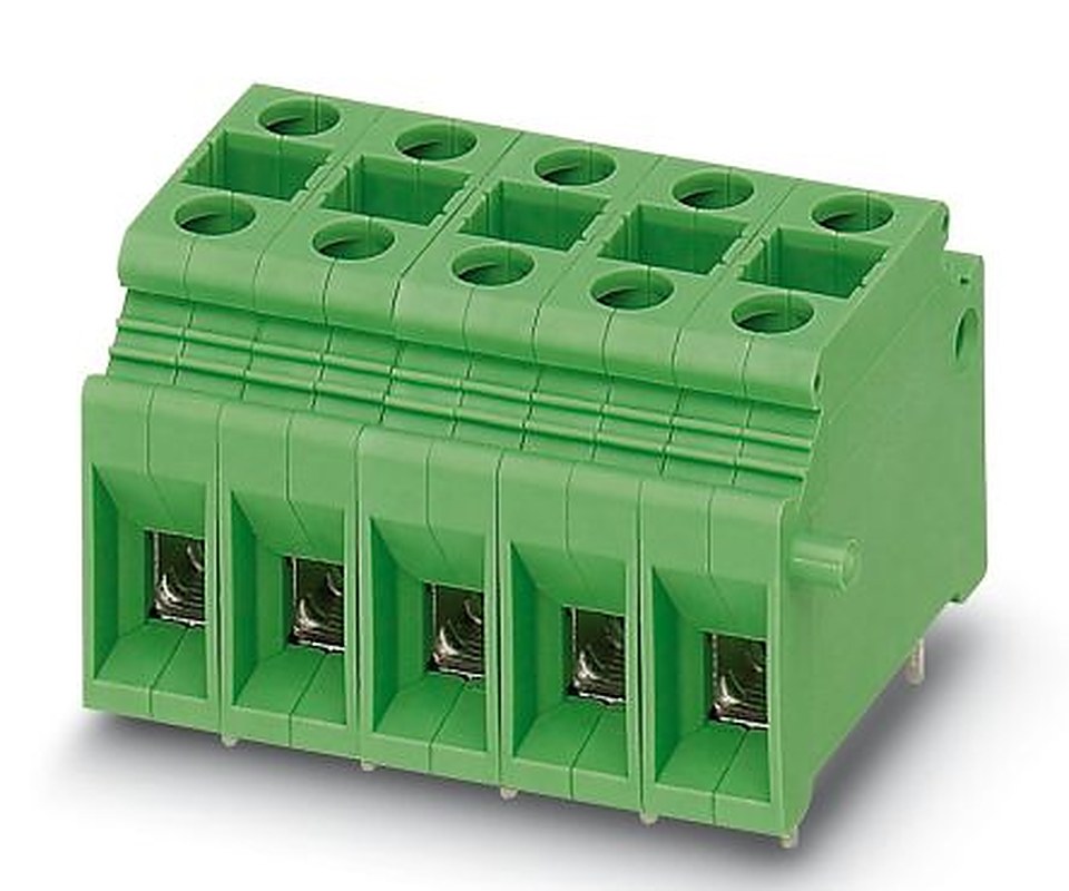 Phoenix Contact SACC-DSIV-M12MS-5CON-L 90 Series PCB Terminal Block, 1-Contact, 10 mm Pitch, PCB, 1 Row