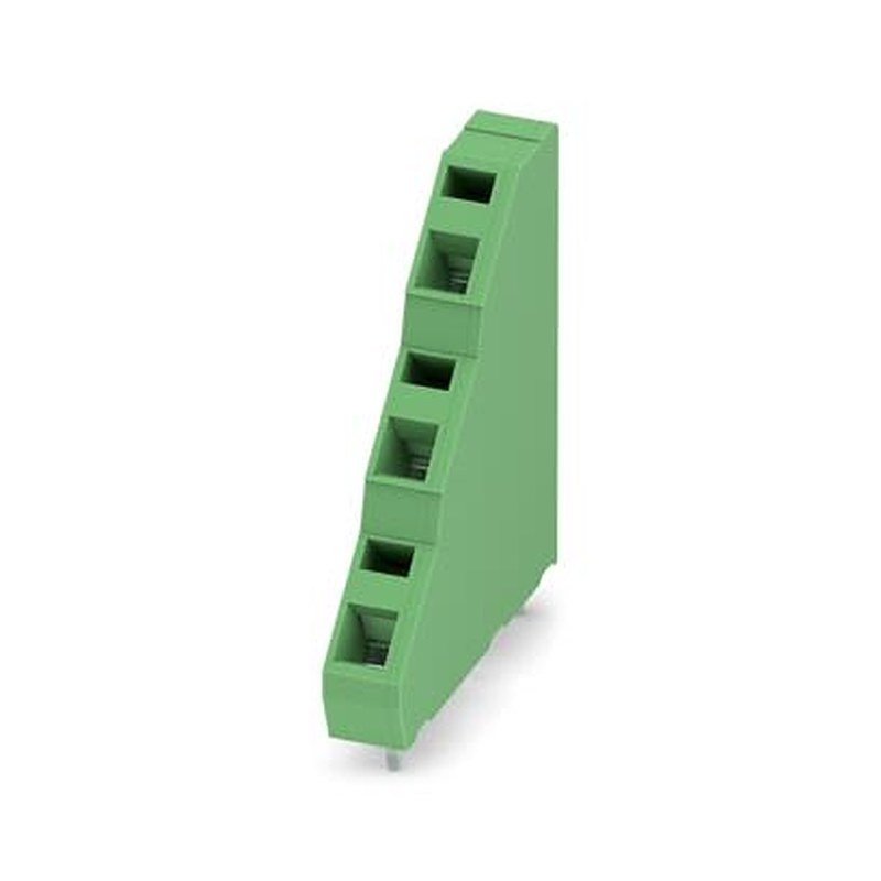 Phoenix Contact ZFK3DS(A) 1.5 Series PCB Terminal Block, 3-Contact, 6.08 mm Pitch, Wave Soldering Mount, 1 Row