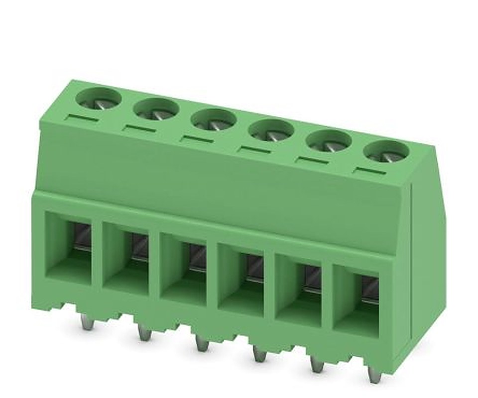 Phoenix Contact MKDSD 1.5/6-3.81 Series Horizontal PCB Terminal Block, 6 Contact(s), 3.81 mm Pitch, 1 Row