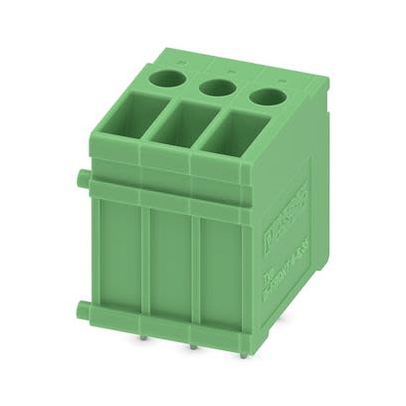 Phoenix Contact FRONT4 Series PCB Terminal Block, 3-Contact, 6.35 mm Pitch, Wave Soldering Mount, 1 Row