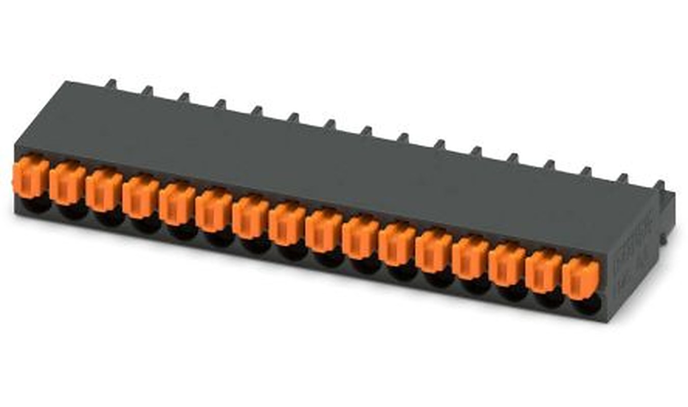 Phoenix Contact FMC 0.5/16-ST-2.54 C1 Series PCB Terminal Block, 16-Contact, 2.54 mm Pitch, 1 Row, 1706245