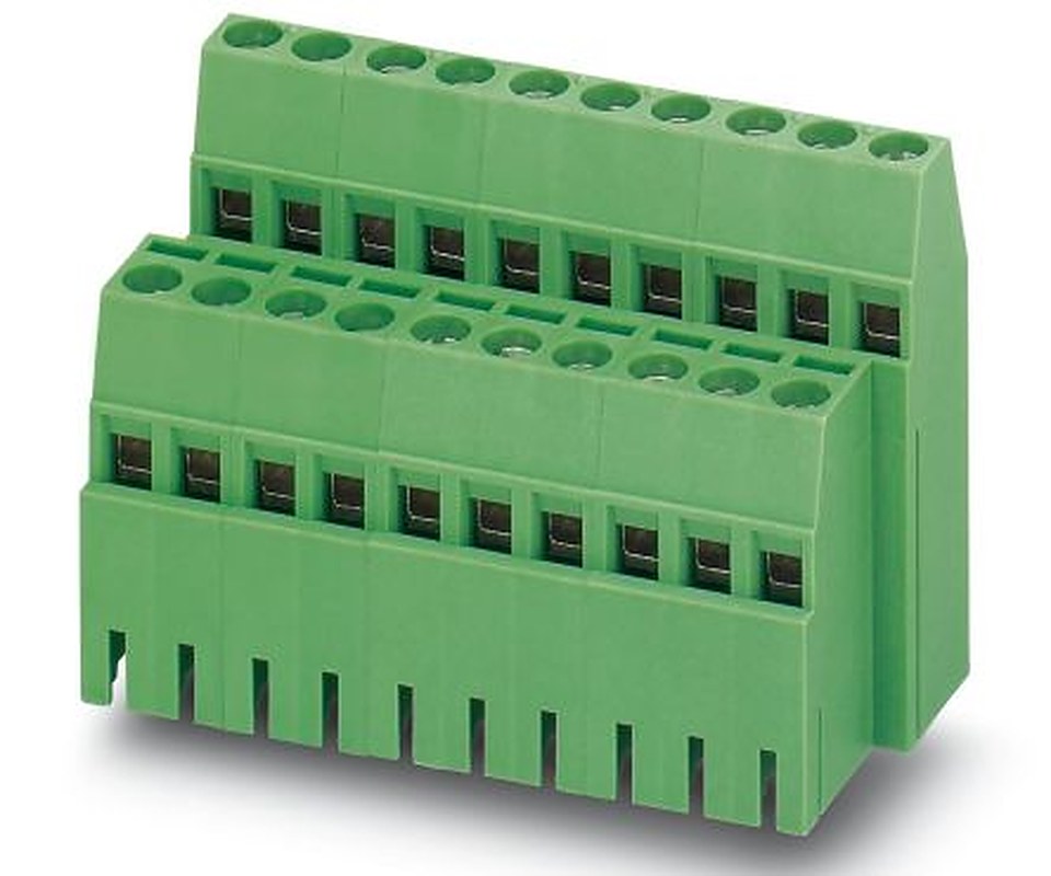 Phoenix Contact MK3DS 1.5/2-5.08-BC Series Horizontal PCB Terminal Block, 2 Contact(s), 5.08 mm Pitch, 1 Row
