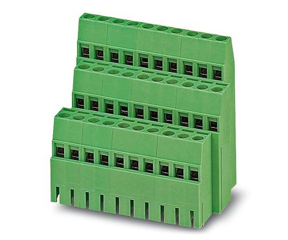 Phoenix Contact MK4DS 1.5/3-5.08-BCD Series Horizontal PCB Terminal Block, 3 Contact(s), 5.08 mm Pitch, 1 Row