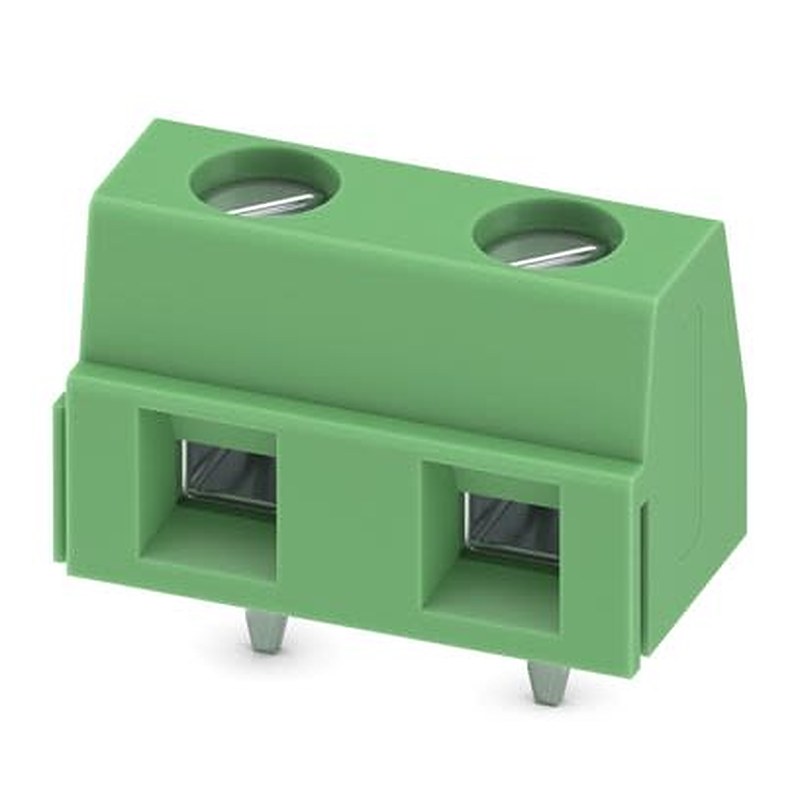 Phoenix Contact PCB Terminal Block, 2-Contact, 7.62 mm Pitch, Wave Soldering Mount, 1 Row