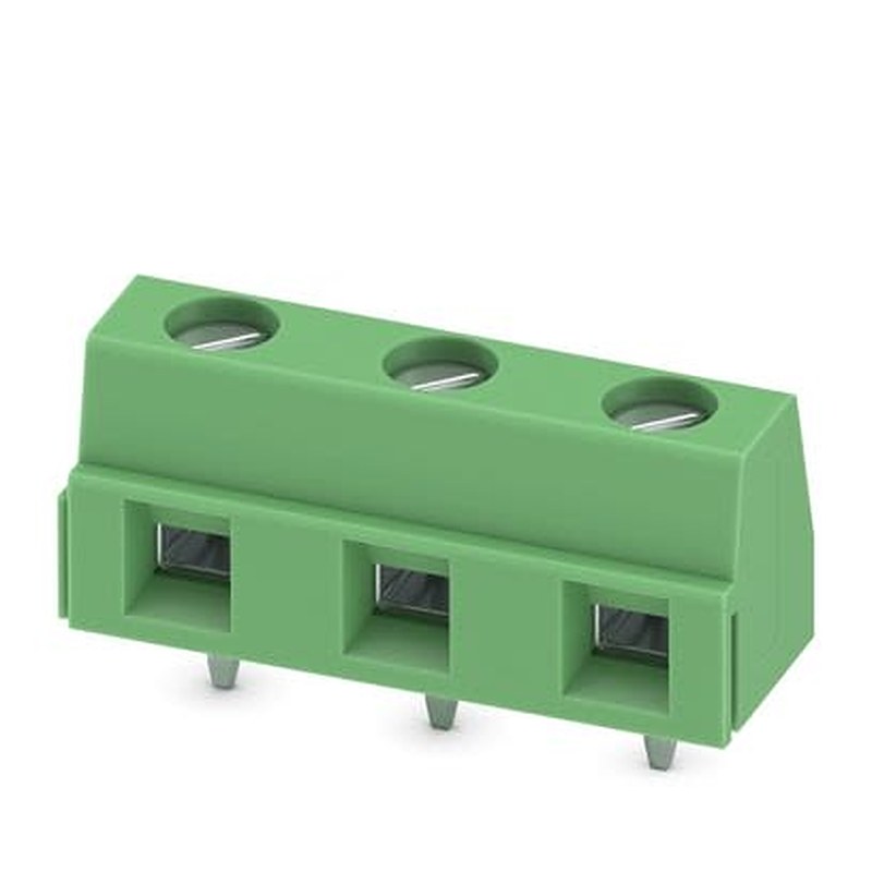 Phoenix Contact PCB Terminal Block, 3-Contact, 7.62 mm Pitch, Wave Soldering Mount, 1 Row