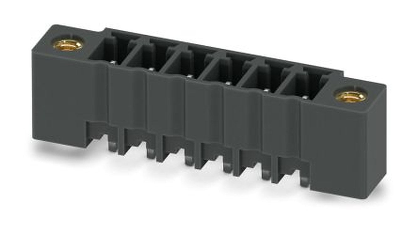 Phoenix Contact MCV 1.5/ 6-GF-3.81 P14 THR Series Pluggable Terminal Block, 6-Contact, 3.81 mm Pitch, 1 Row, 1707256