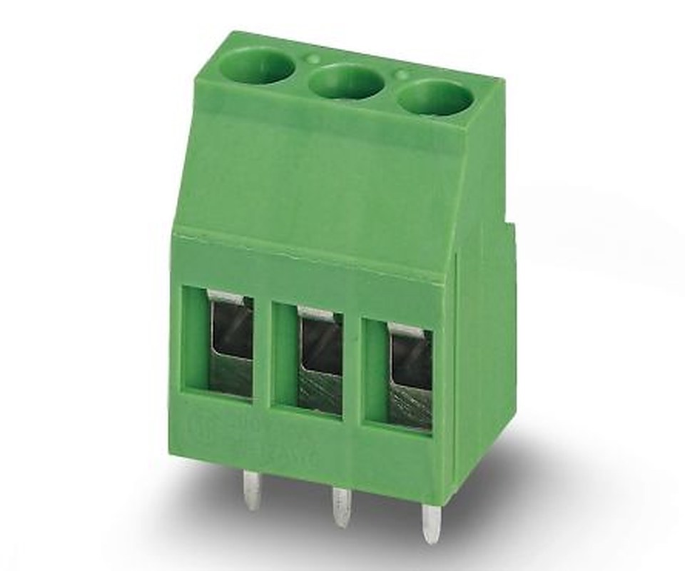 Phoenix Contact MKDS 3/3-B-5.08 Series Straight PCB Terminal Block, 3 Contact(s), 5.08 mm Pitch, 1 Row