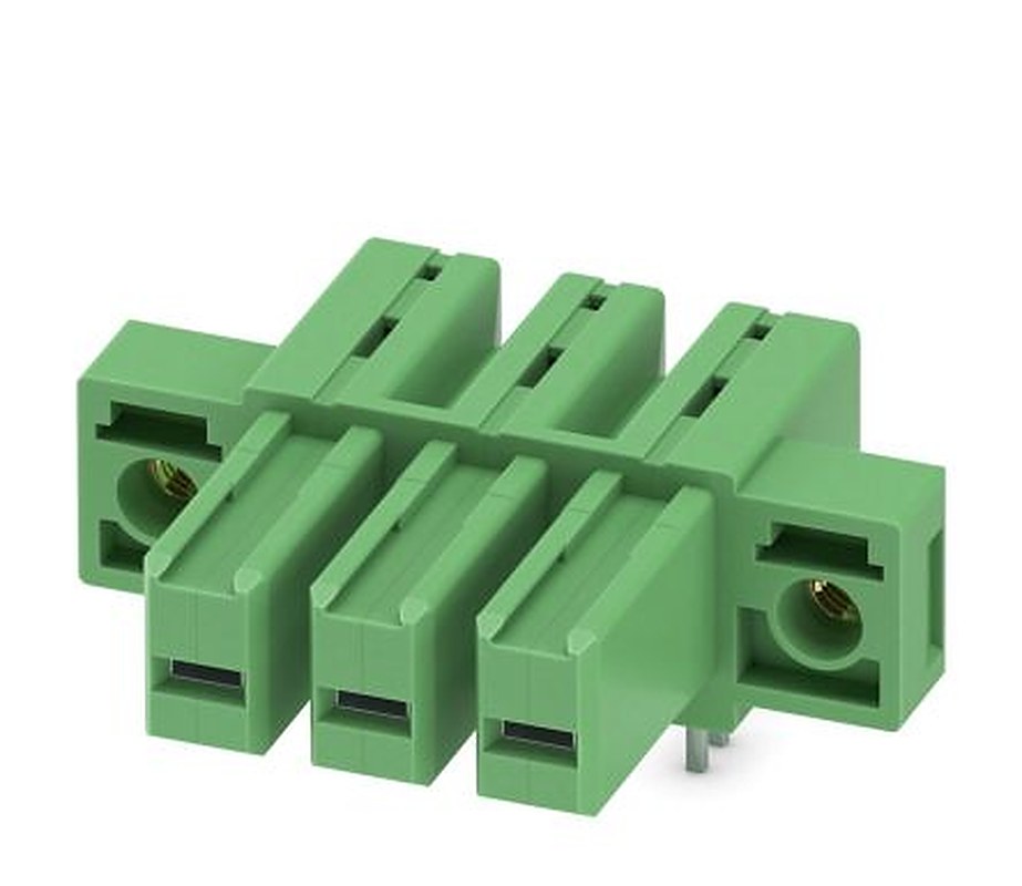 Phoenix Contact IPC 5/ 3-GF-7.62 Series Pluggable Terminal Block, 3-Contact, 7.62 mm Pitch, 1 Row, 1708501