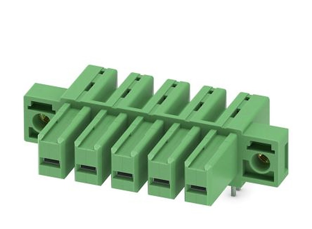Phoenix Contact IPC 5/ 5-GF-7.62 Series Pluggable Terminal Block, 5-Contact, 7.62 mm Pitch, 1 Row, 1708527