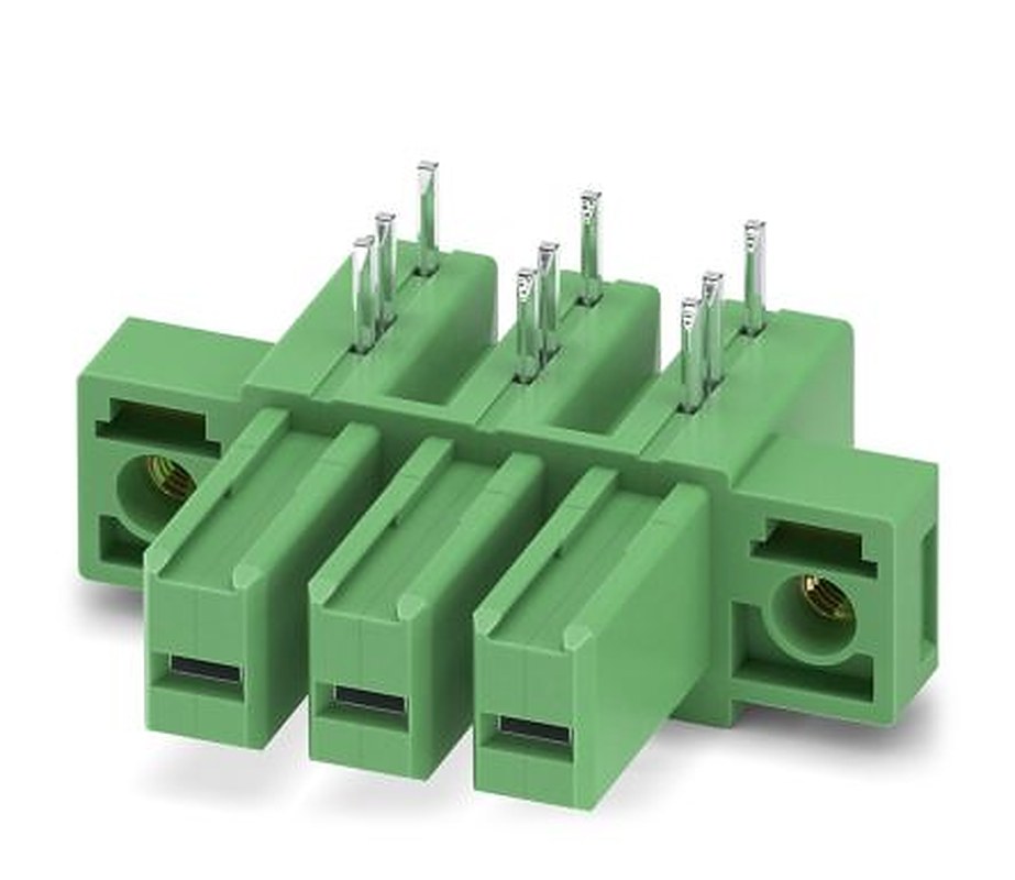 Phoenix Contact IPC 5/ 3-GFU-7.62 Series Pluggable Terminal Block, 3-Contact, 7.62 mm Pitch, 1 Row, 1708721