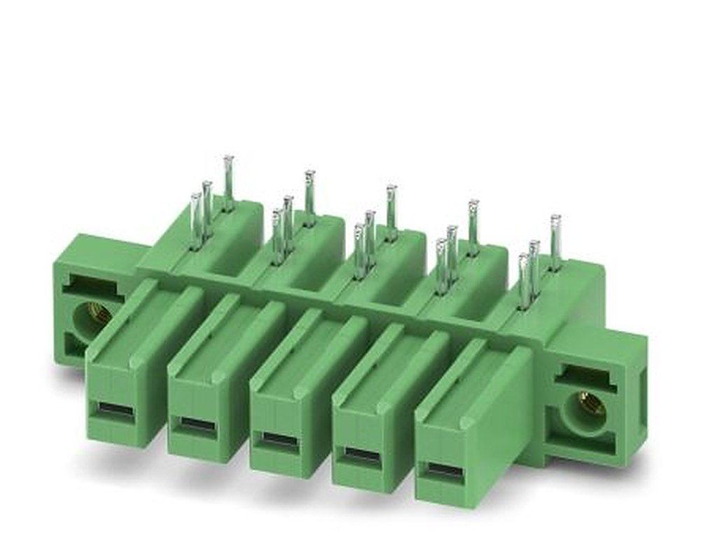 Phoenix Contact IPC 5/ 5-GFU-7.62 Series Pluggable Terminal Block, 5-Contact, 7.62 mm Pitch, 1 Row, 1708747