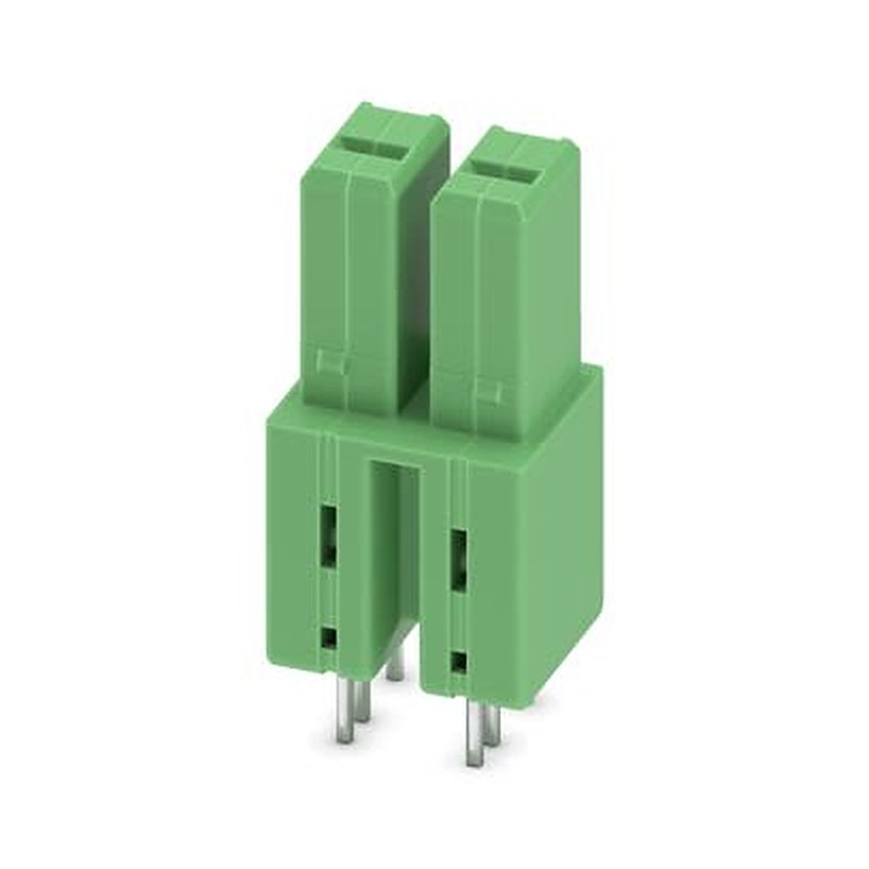 Phoenix Contact IPCV 5/ 2-G-7 Series Wave Soldering Mount PCB Header, 2 Contact(s), 7.62 mm Pitch, 1 Row, Shrouded