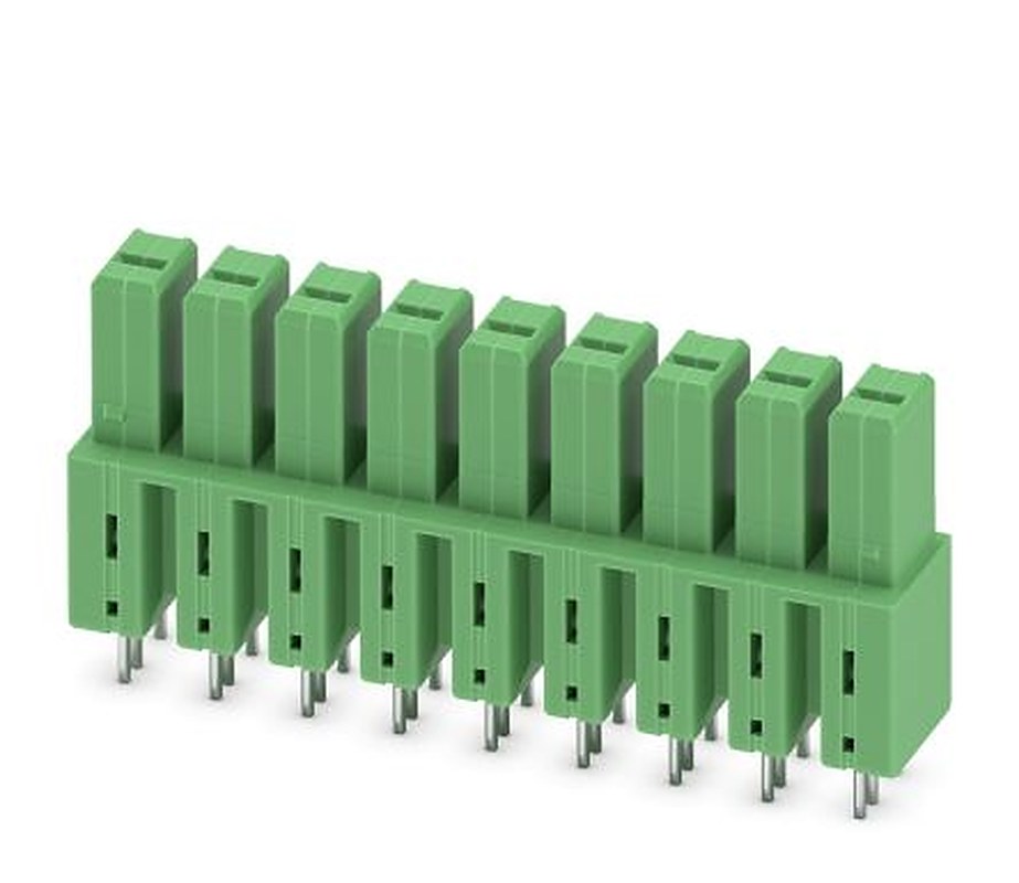 Phoenix Contact IPCV 5/ 9-G-7.62 Series Pluggable Terminal Block, 9-Contact, 7.62 mm Pitch, 1 Row, 1708899