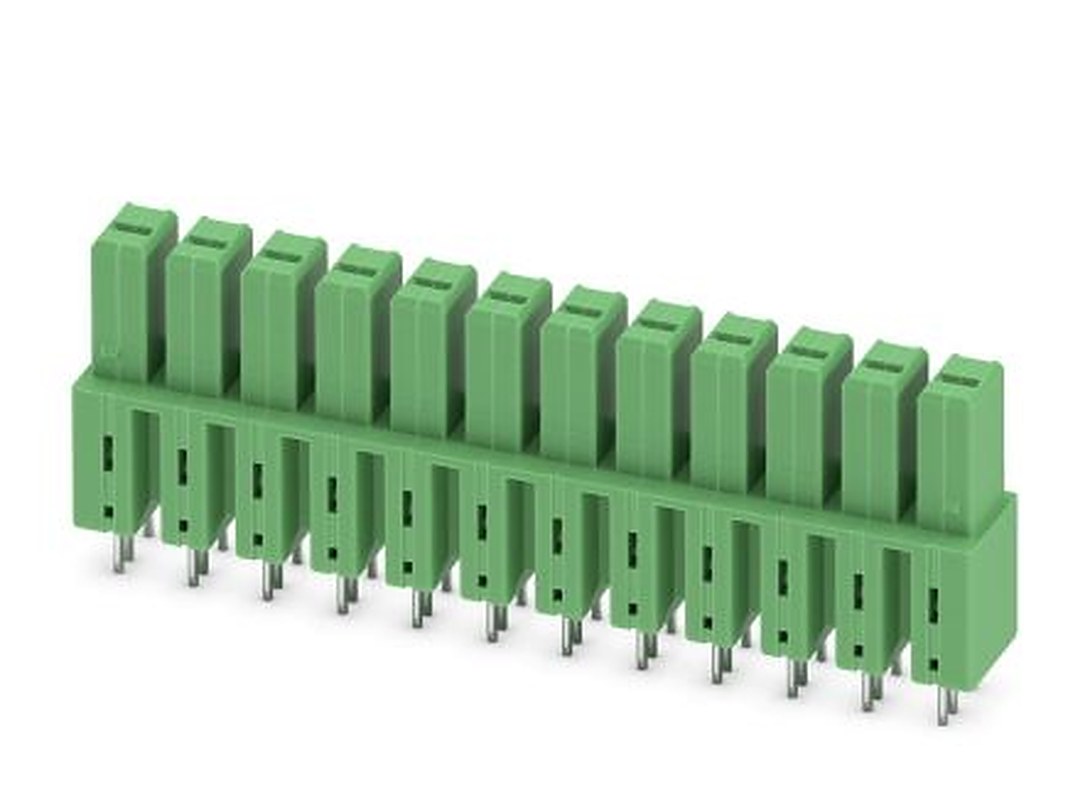 Phoenix Contact IPCV 5/12-G-7.62 Series Pluggable Terminal Block, 12-Contact, 7.62 mm Pitch, 1 Row, 1708925