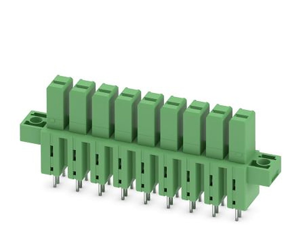 Phoenix Contact IPCV 5/ 9-GF-7.62 Series Vertical Pluggable Terminal Block, 9 Contact(s), 7.62 mm Pitch, 1 Row