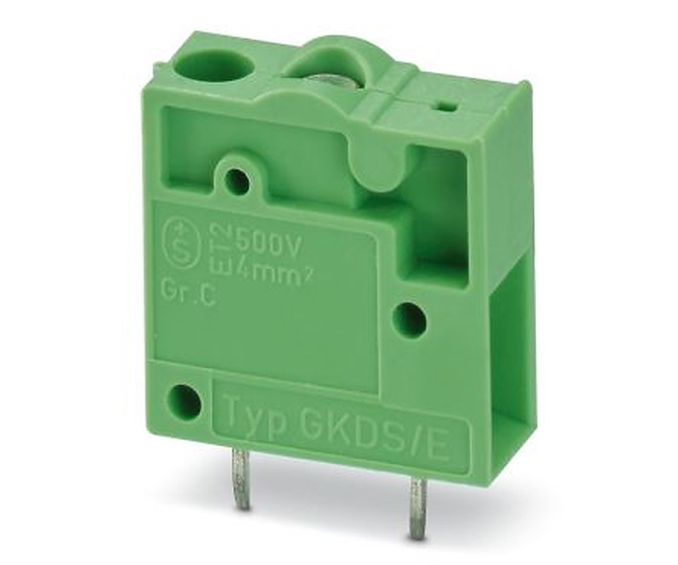 Phoenix Contact 1709025 Series PCB Terminal Block, 1-Contact, 7.5 mm Pitch, Wave Soldering Mount, 1 Row