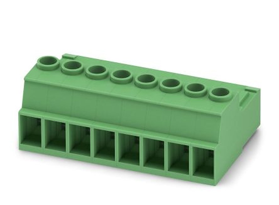Phoenix Contact IPC 5/8-ST-7.62 Series Pluggable Terminal Block, 8-Contact, 7.62 mm Pitch, 1 Row, 1709102