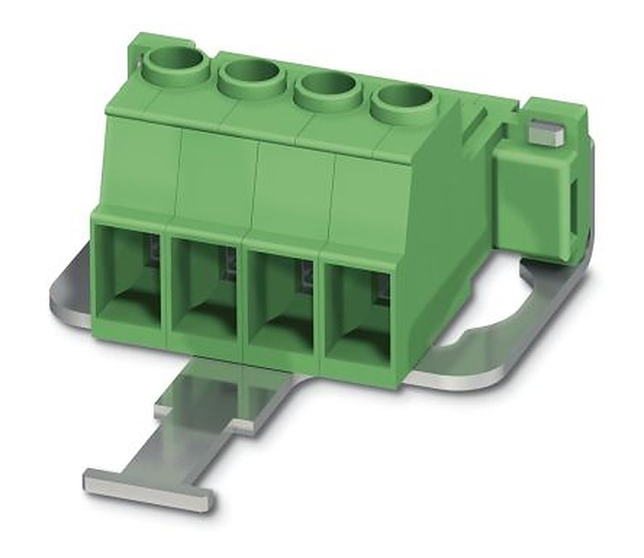Phoenix Contact IPC 5/4-STGF-SH-7.62 Series Pluggable Terminal Block, 4-Contact, 7.62 mm Pitch, 1 Row, 1709377