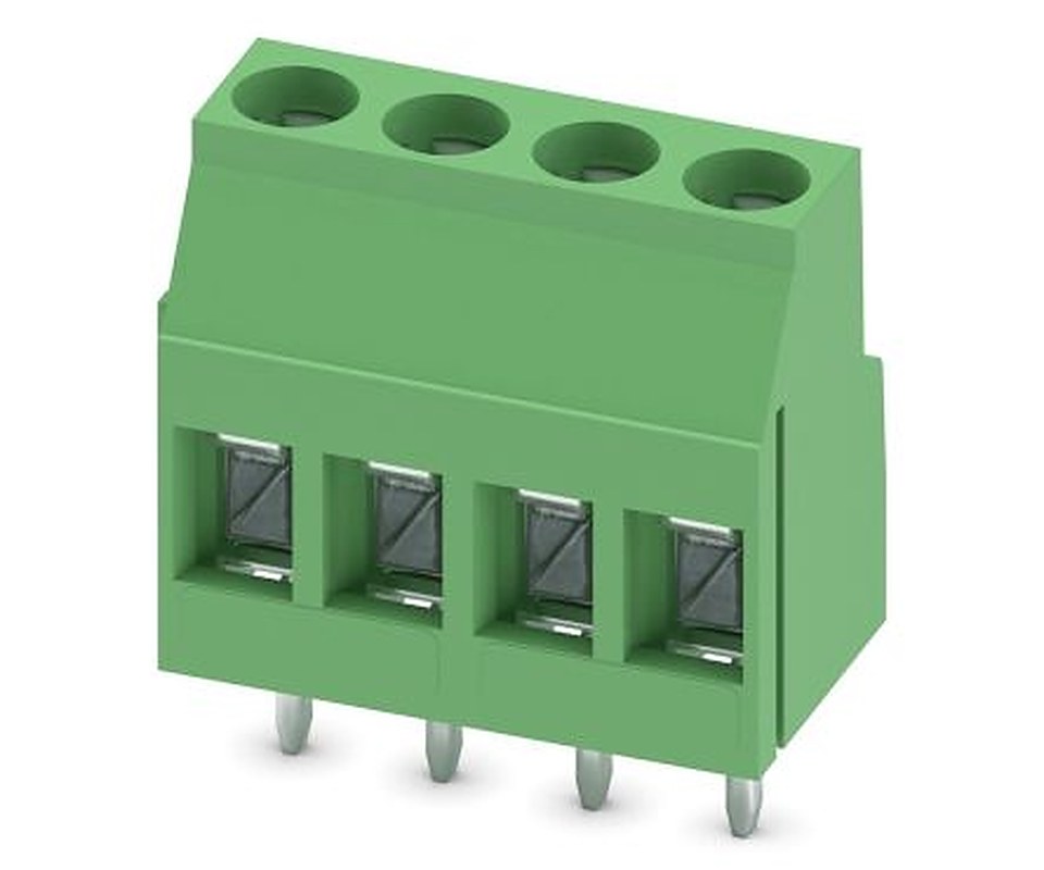 Phoenix Contact MKDS 3/4 Series Straight PCB Terminal Block, 4 Contact(s), 5 mm Pitch, 1 Row
