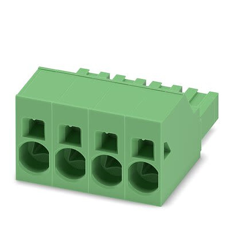 Phoenix Contact 16, SPC 16/ 4-ST-10 Series Pluggable Terminal Block, 4-Contact, 10.16 mm Pitch, 1 Row, 1711284