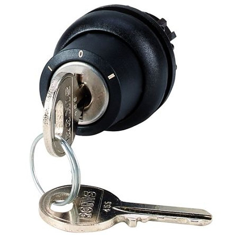Eaton M22 3-position Key Switch Head, 22.5 mm Cutout