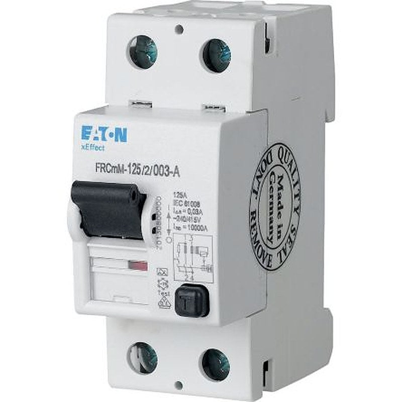 Eaton xEffect - FRCmM-125 Type A Series Residual Current Circuit Breaker, 125A, 2-Pole, 500 mA, Type A, 10 kA 240V ac
