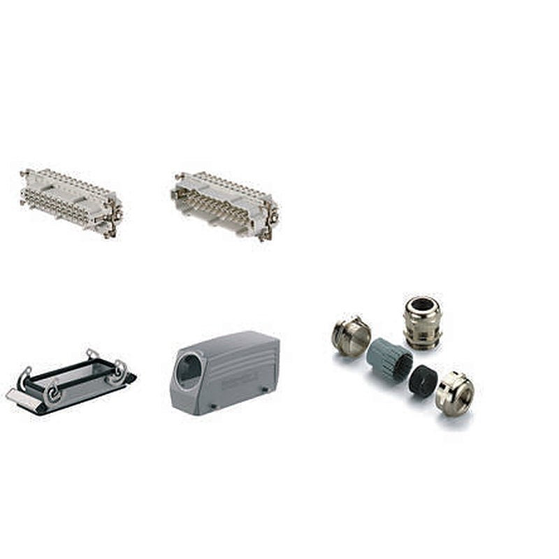 Weidmüller Heavy Duty Power Connector, 16A, HE Series Male/Female, 24 Contacts