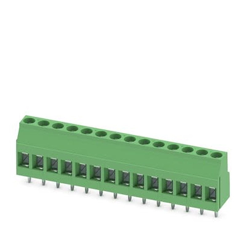 Phoenix Contact MKDS 3 Series PCB Terminal Block, 14-Contact, 5.08 mm Pitch, Wave Soldering Mount, 1 Row