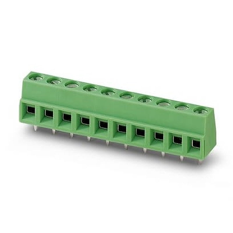 Phoenix Contact MKDSN Series PCB Terminal Block, 4-Contact, 5 mm Pitch, Wave Soldering Mount, 1 Row