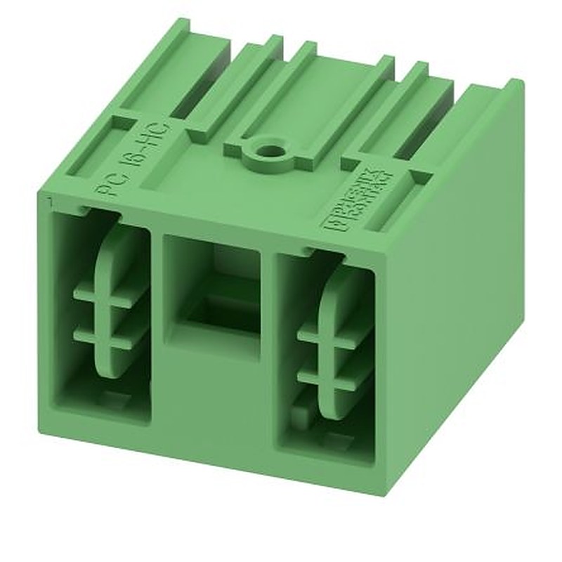 Phoenix Contact PC 16 HC/-GL2 Series Pluggable Terminal Block, 4-Contact, 5.08 mm Pitch, 1 Row, 1716857