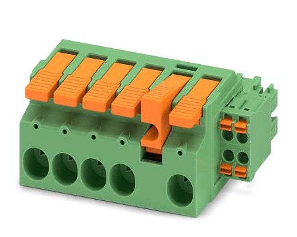 Phoenix Contact LPCH 6 Series Pluggable Terminal Block, 9-Contact, 7.62 mm Pitch, 1 Row, 1717003