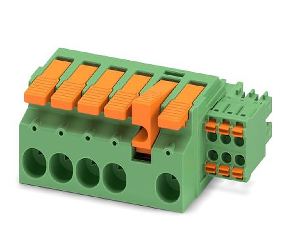 Phoenix Contact LPCH 6 Series Pluggable Terminal Block, 11-Contact, 7.62 mm Pitch, 1 Row, 1717005