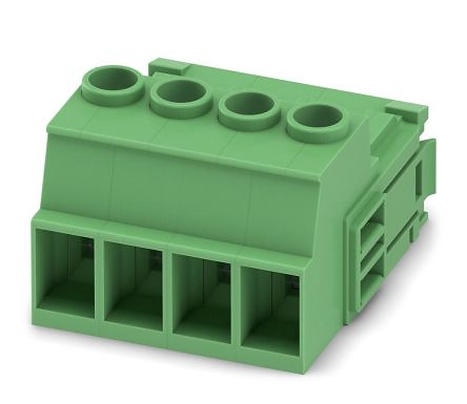 Phoenix Contact IPC 5/4-STGCL-7.62 Series Pluggable Terminal Block, 4-Contact, 7.62 mm Pitch, 1 Row, 1718287
