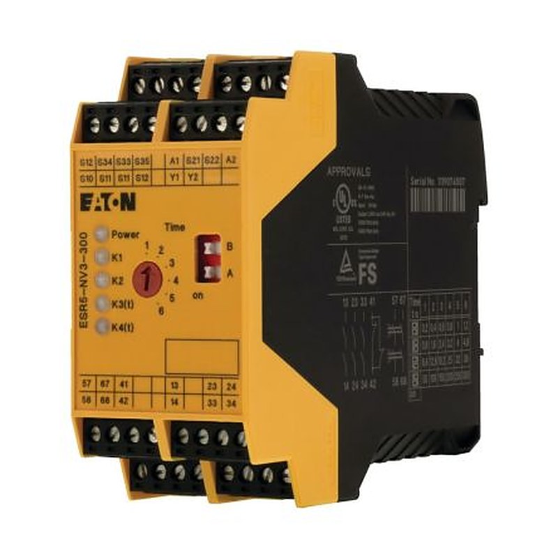 Eaton ESR5 Series Screw Timer Relay, 23-Contact, 24 V dc 24V ac, 0.2 to 300 s, 1-Function