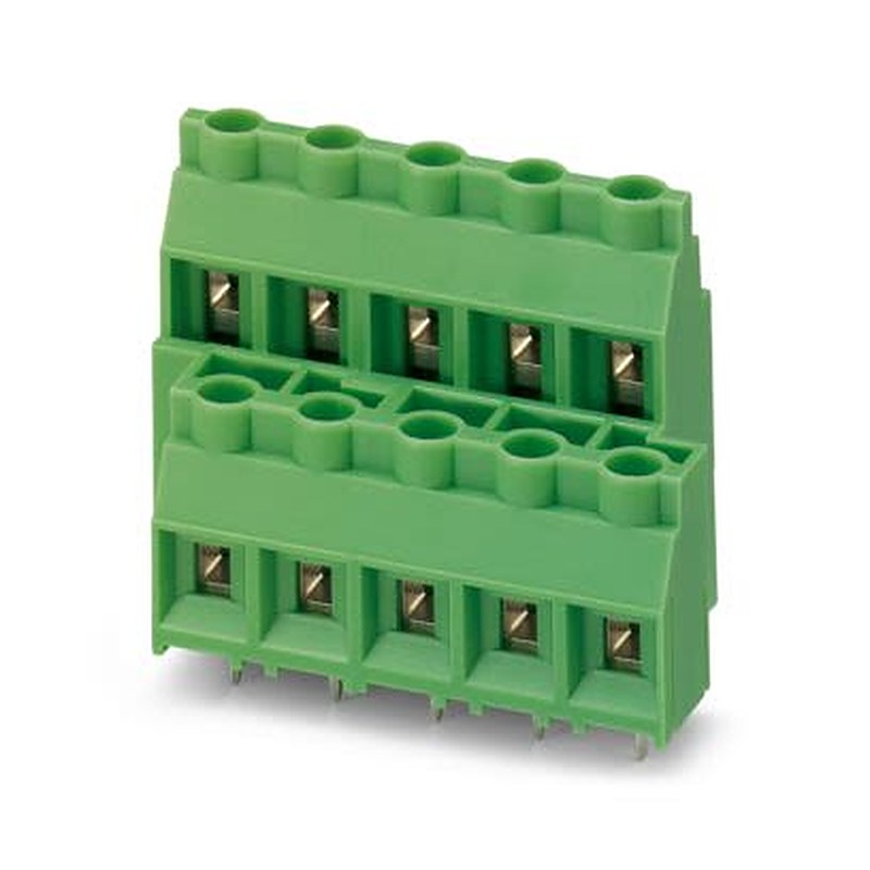 Phoenix Contact MKKDS 5 Series PCB Terminal Block, 2-Contact, 9.5 mm Pitch, Wave Soldering Mount, 2 Row