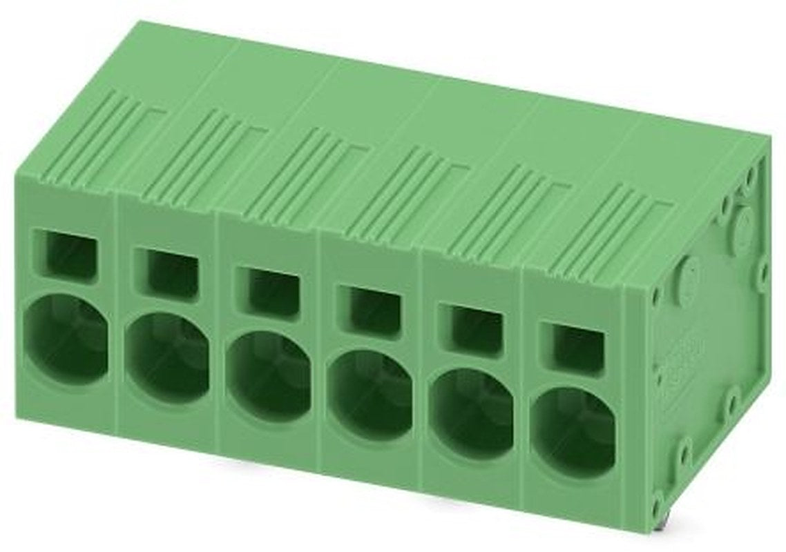 Phoenix Contact SPT 5/6-H-7.5-ZB Series Straight PCB Terminal Block, 6 Contact(s), 7.5 mm Pitch, 1 Row