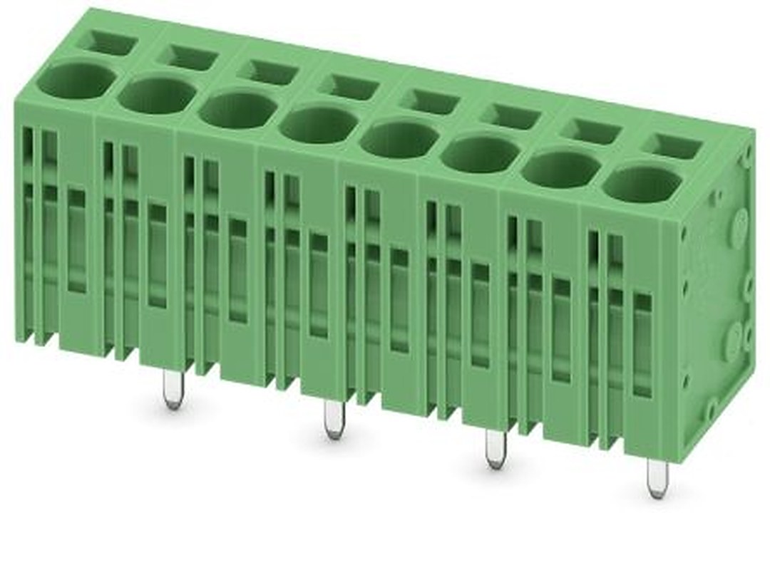 Phoenix Contact SPT 5/8-V-7.5-ZB Series Right Angle PCB Terminal Block, 8 Contact(s), 7.5 mm Pitch, 1 Row
