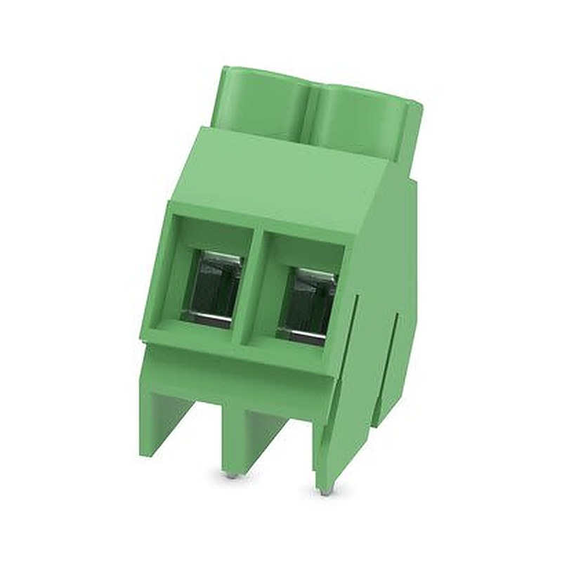 Phoenix Contact 5-ZB, SPT 5/4-H-7 Series PCB Terminal Block, 2-Contact, 6.35 mm Pitch, Solder, 1 Row