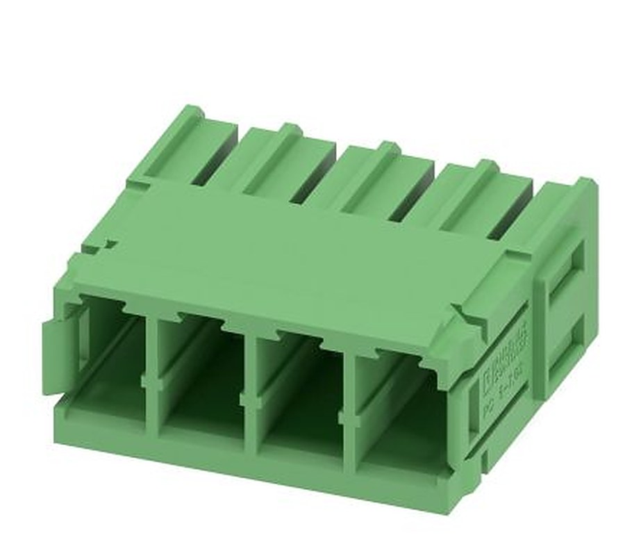 Phoenix Contact Pluggable Terminal Block, 4-Contact, 7.62 mm Pitch, 1 Row, 1720482