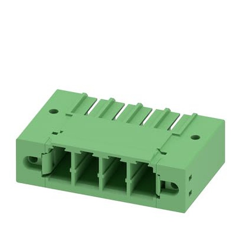 Phoenix Contact PC 5/..-GF Series Solder PCB Header, 4 Contact(s), 7.62 mm Pitch, 1 Row, Shrouded
