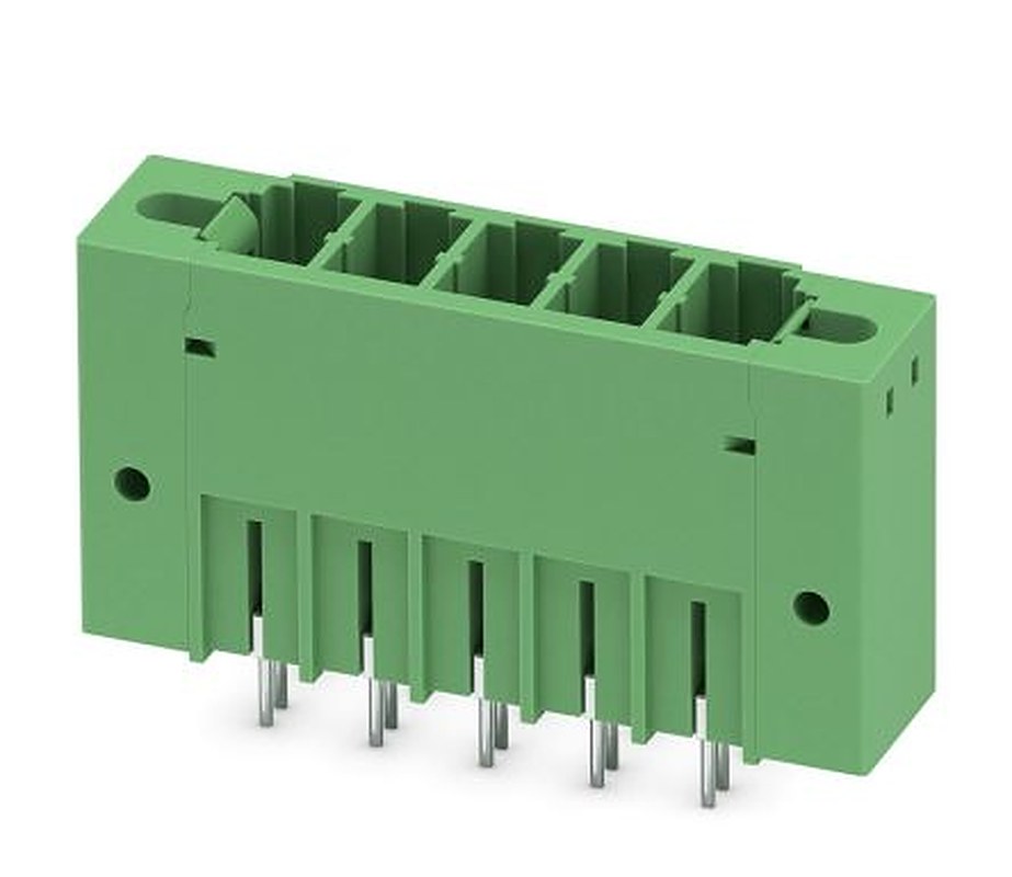 Phoenix Contact PCV 5/ 5-GF-7.62 Series Pluggable Terminal Block, 5-Contact, 7.62 mm Pitch, 1 Row, 1720932