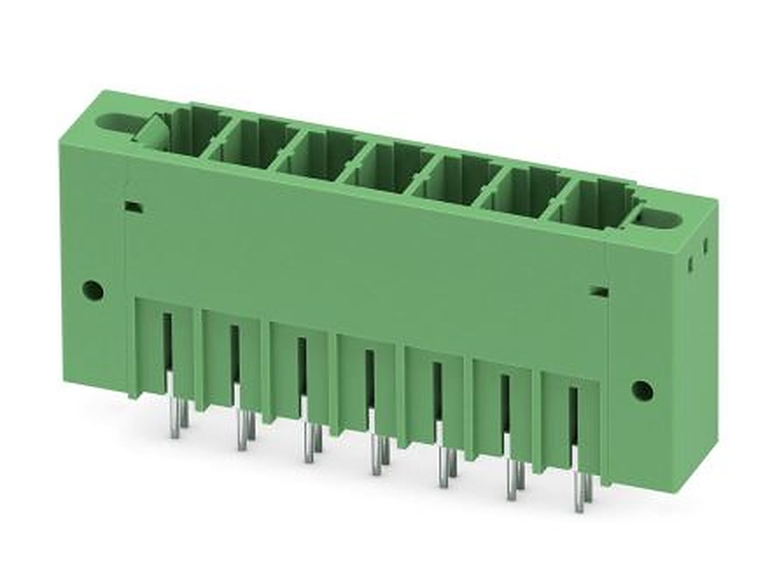 Phoenix Contact PCV 5/ 7-GF-7.62 Series Pluggable Terminal Block, 7-Contact, 7.62 mm Pitch, 1 Row, 1720958