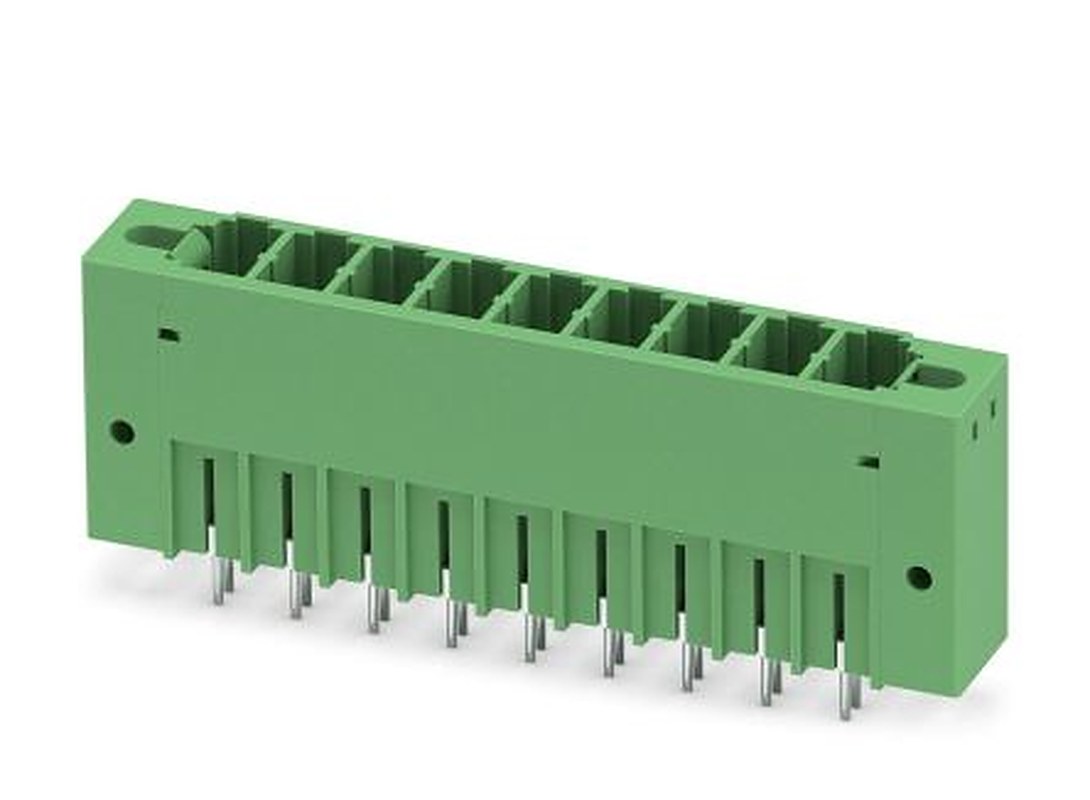 Phoenix Contact PCV 5/ 9-GF-7.62 Series Pluggable Terminal Block, 9-Contact, 7.62 mm Pitch, 1 Row, 1720974