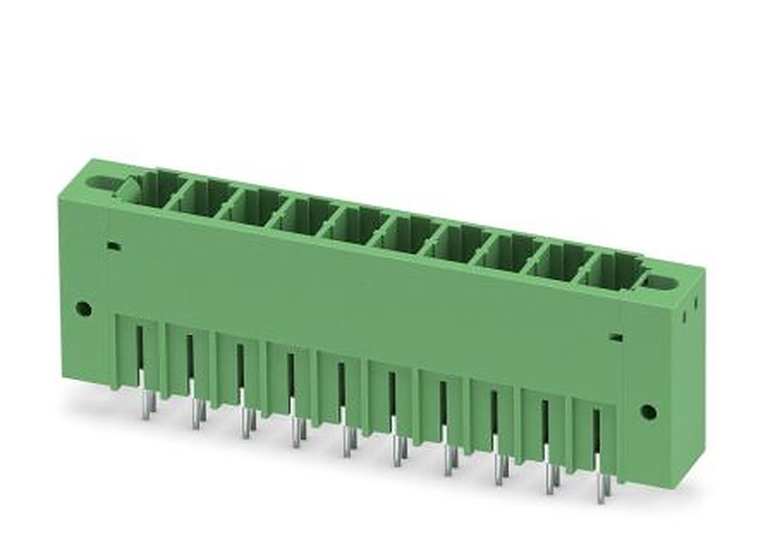 Phoenix Contact PCV 5/10-GF-7.62 Series Pluggable Terminal Block, 10-Contact, 7.62 mm Pitch, 1 Row, 1720987