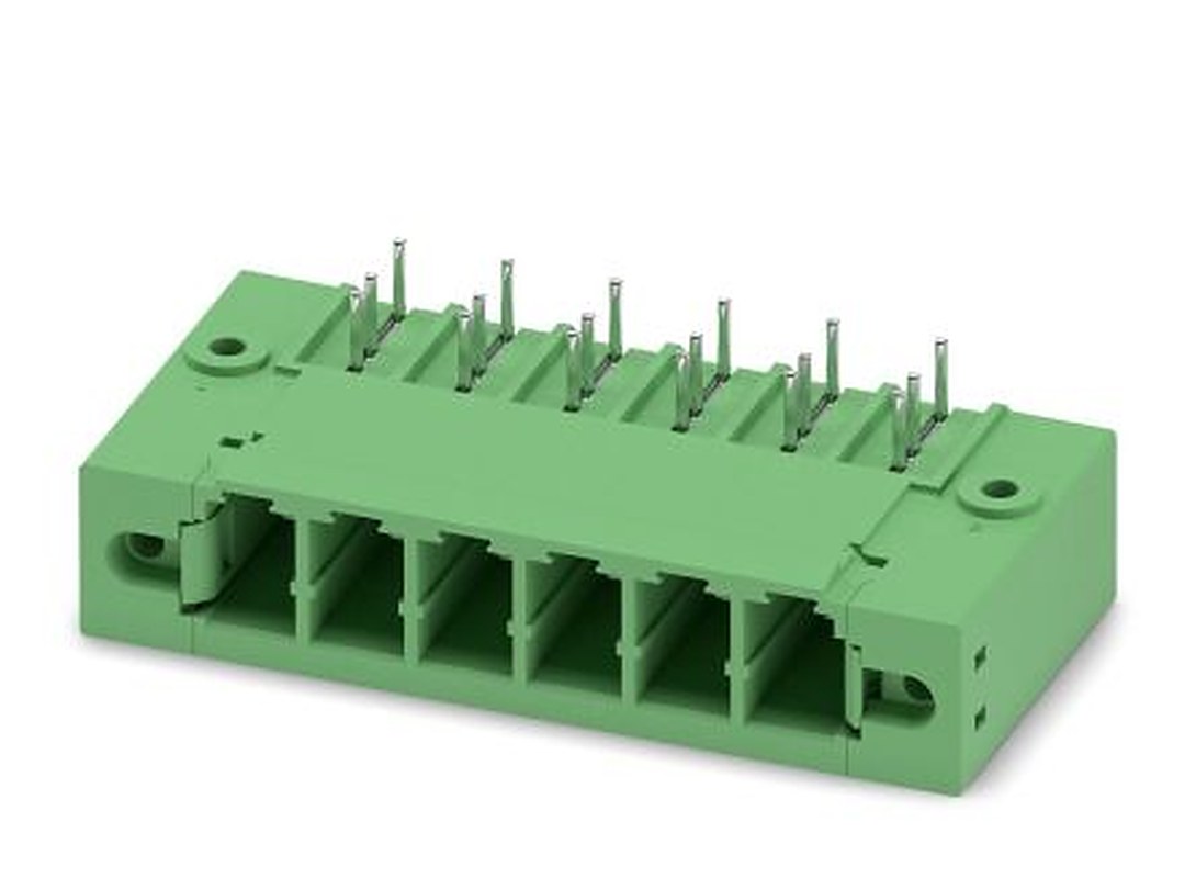 Phoenix Contact PC 5/ 6-GFU-7.62 Series Pluggable Terminal Block, 6-Contact, 7.62 mm Pitch, 1 Row, 1721054