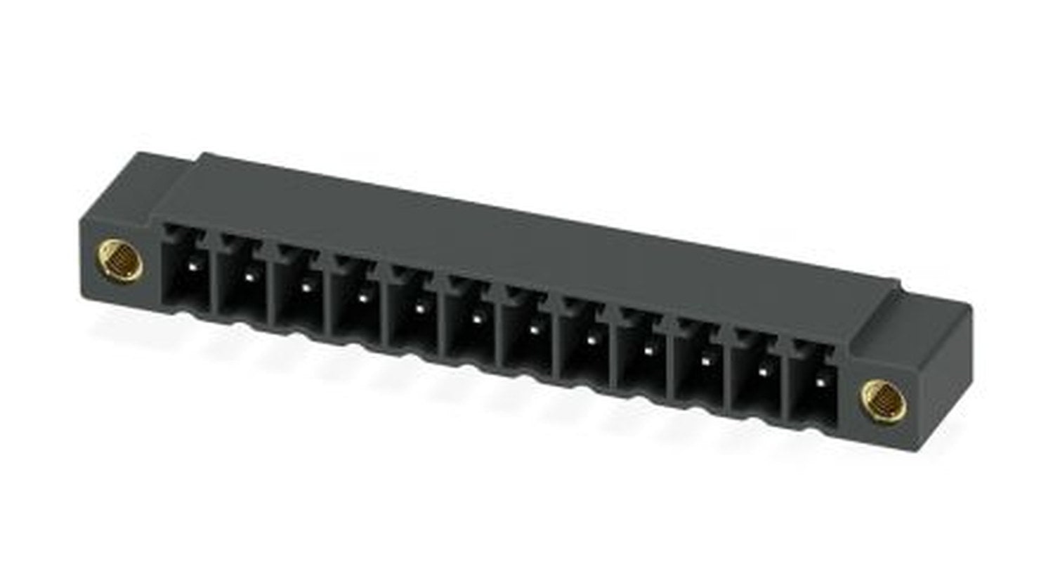 Phoenix Contact MC 1.5/12-GF-3.81 P26 THR Series Pluggable Terminal Block, 12-Contact, 3.81 mm Pitch, 1 Row, 1722260