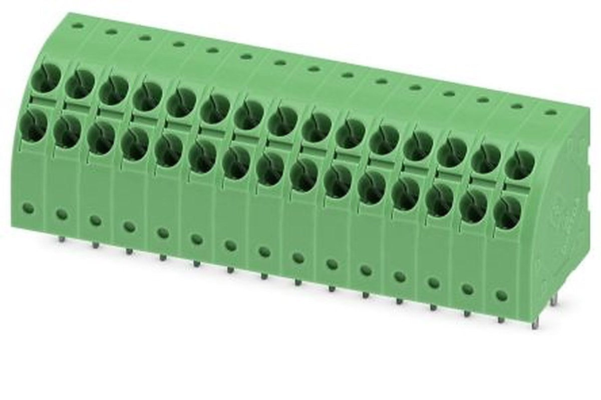 Phoenix Contact PTDA 1.5/15-3.5 Series 45° PCB Terminal Block, 15 Contact(s), 3.5 mm Pitch, 1 Row