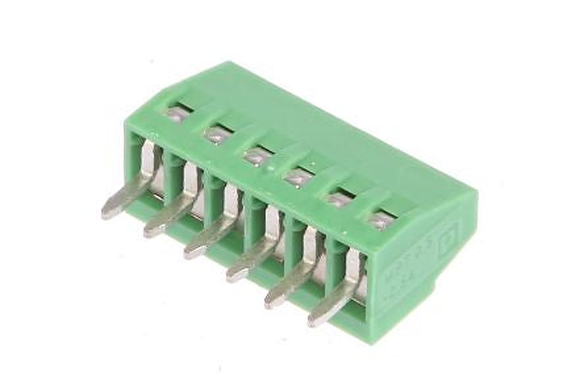 Phoenix Contact MPT 0.5/6-2.54 Series Straight PCB Terminal Block, 6 Contact(s), 2.54 mm Pitch, 1 Row