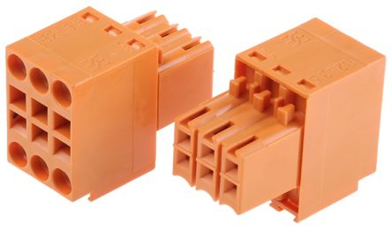 Weidmüller B2L 3.50 Series Pluggable Terminal Block, 6-Contact, 3.5 mm Pitch, 2 Row, 1727560000