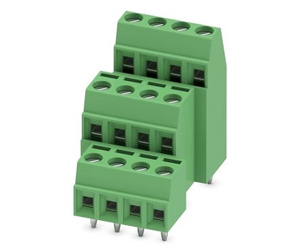 Phoenix Contact MK3DS 1/4-3.81 Series PCB Terminal Block, 4-Contact, 3.81 mm Pitch, 3 Row, 1727751